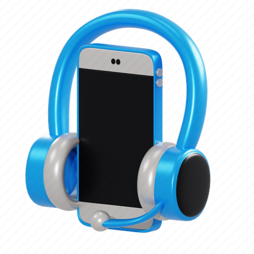 Mobile, smartphone, device, gadget, streaming, music, sound 3D illustration - Download on Iconfinder