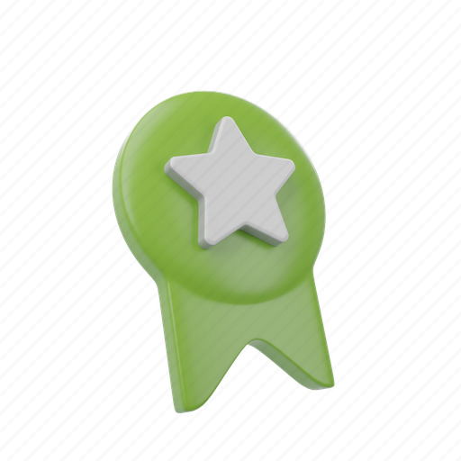 Bookmark, favourite, rating, star 3D illustration - Download on Iconfinder