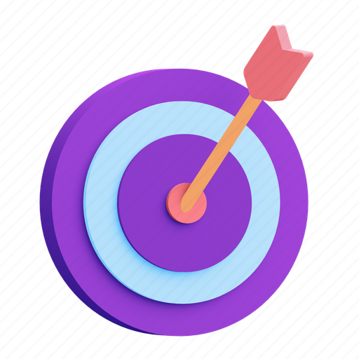 Goal, target, aim 3D illustration - Download on Iconfinder