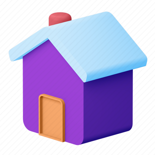 House, building, home 3D illustration - Download on Iconfinder