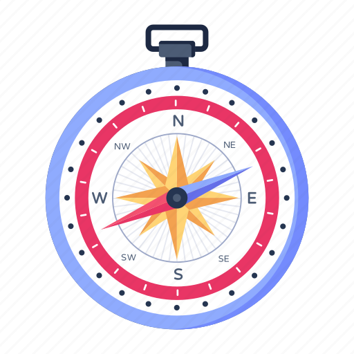 Compass, orientation, wind rose, directional tool, cardinal points icon - Download on Iconfinder