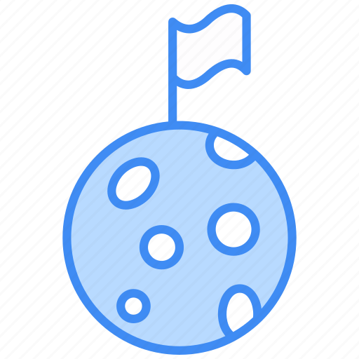 Moon landing, moon, space, flag, exploration, planet, astronomy icon - Download on Iconfinder