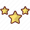 stars, star, rating, moon, night, review, feedback, astronomy, decoration