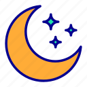 weather, moon, night, cloud, forecast, nature, sun, star, space