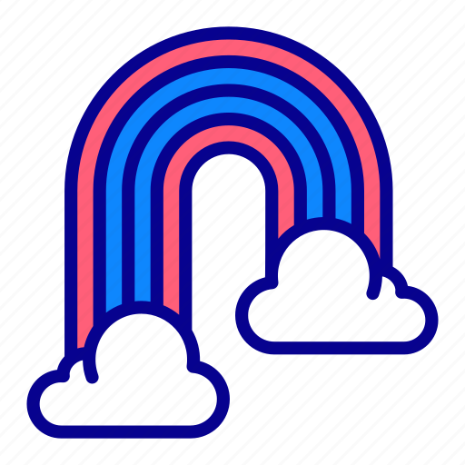 Weather, rainbow, cloud, nature, forecast, rain, sun icon - Download on Iconfinder