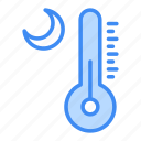 weather, thermometer, moon, forecast, night, cloud, nature, healthcare, winter