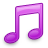 music, note, pink
