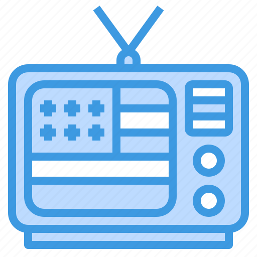 Television, usa, america, independence, july icon - Download on Iconfinder