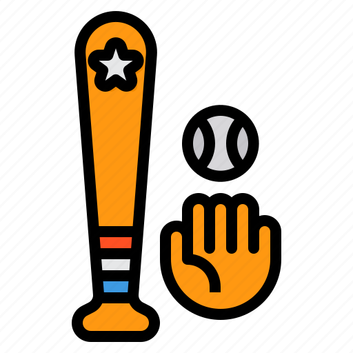 Baseball, sport, ball, bat, usa icon - Download on Iconfinder