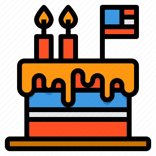 Cake, america, independence, day, food, 4th of july icon - Download on Iconfinder