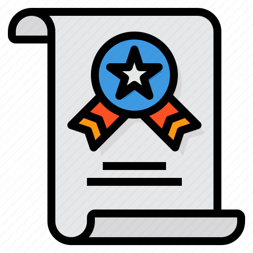 Certificate, contract, diploma, degree, document, 4th of july icon - Download on Iconfinder