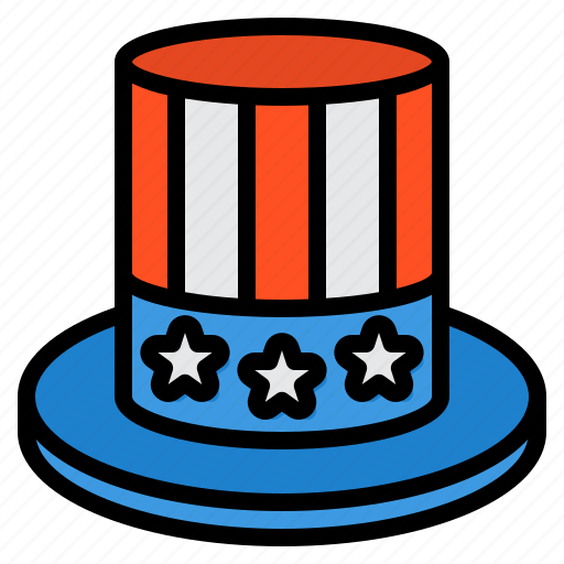 Hat, usa, america, independence, uncle, sam, 4th of july icon - Download on Iconfinder