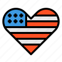 heart, usa, america, independence, day, love, 4th of july