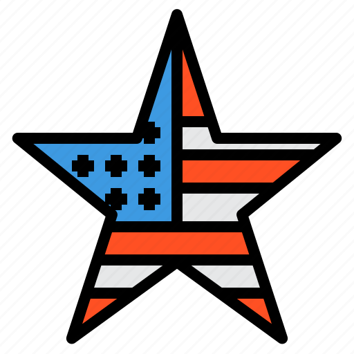 Star, usa, america, independence, day, 4th of july icon - Download on Iconfinder