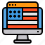website, america, independence, day, computer, 4th of july 