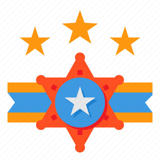 Badge, star, usa, america, independence, day, 4th of july icon - Download on Iconfinder