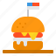 burger, hamburger, sandwich, food, fast 