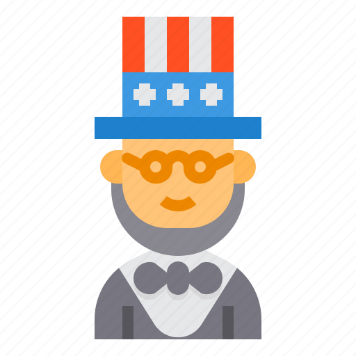 Lincoln, abraham, man, history, avatar, 4th of july icon - Download on Iconfinder