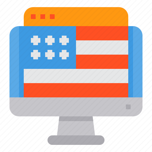 Website, america, independence, day, computer, 4th of july icon - Download on Iconfinder