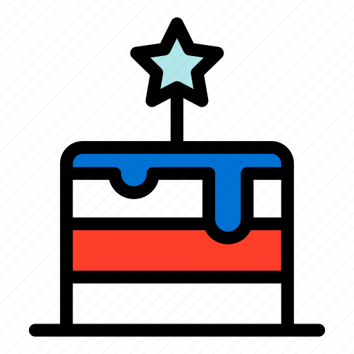 4th of july, cake, celebration, party, united states of america, usa icon - Download on Iconfinder