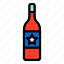 4th of july, celebration, champagne, drink, star, united states of america, wine