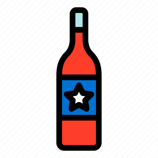 4th of july, celebration, champagne, drink, star, united states of america, wine icon - Download on Iconfinder