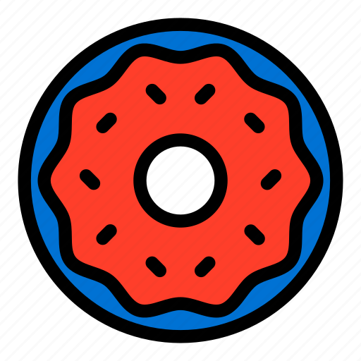 American, celebration, donut, doughnut, united states of america, usa icon - Download on Iconfinder