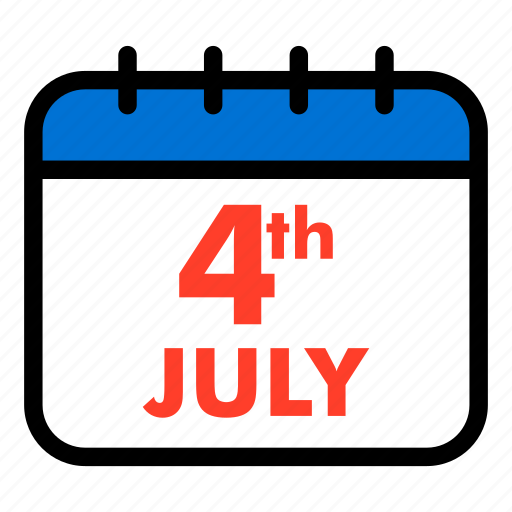 4th of july, calendar, fourth of july, independence day, united states of america, usa icon - Download on Iconfinder