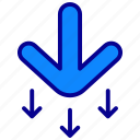 arrow down, arrow, down, download, direction, down-arrow, arrows, navigation, left