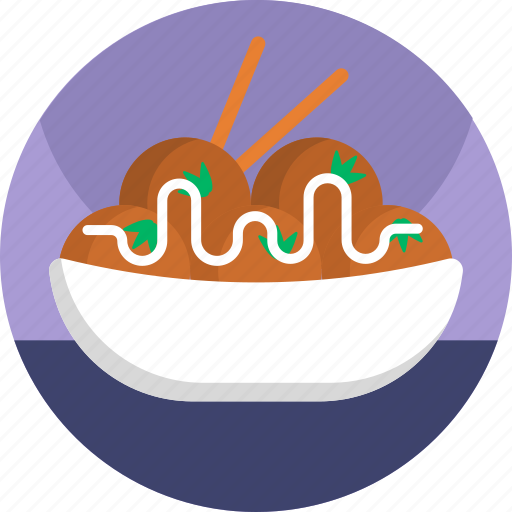 Asian, food, restaurant, meal, takoyaki icon - Download on Iconfinder