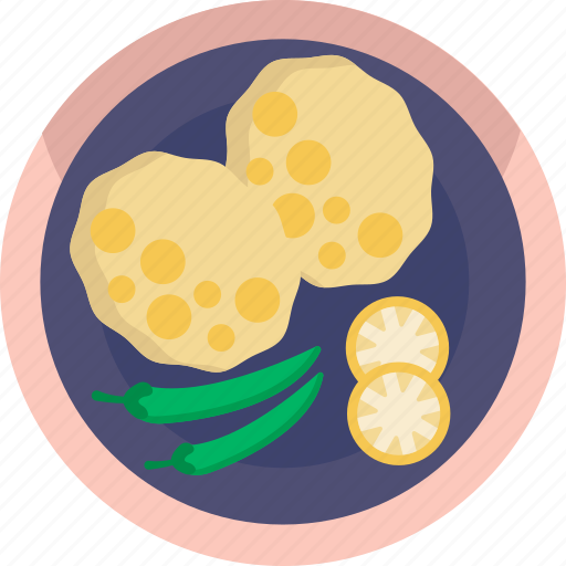 Asian, food, meal, restaurant, chole bhature icon - Download on Iconfinder