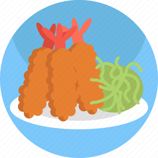Asian, food, ebi furai, meal, restaurant icon - Download on Iconfinder