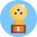 bowling, trophy, bowling ball, skittle, sport, sports, game