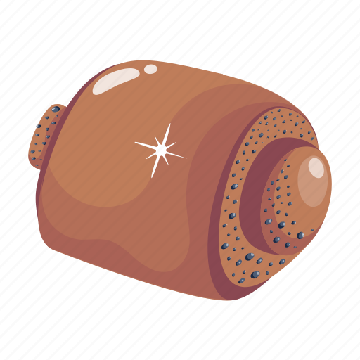 Bread roll, raisin roll, sweet, bakery food, roll bun icon - Download on Iconfinder