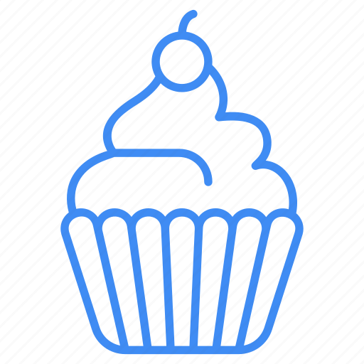 Cupcake, birthday cupcake, dessert, sweet, muffin, bakery, food and restaurant icon - Download on Iconfinder