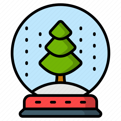 Snow, globe, christmas decoration, christmas tree, ornament, tree, christmas icon - Download on Iconfinder