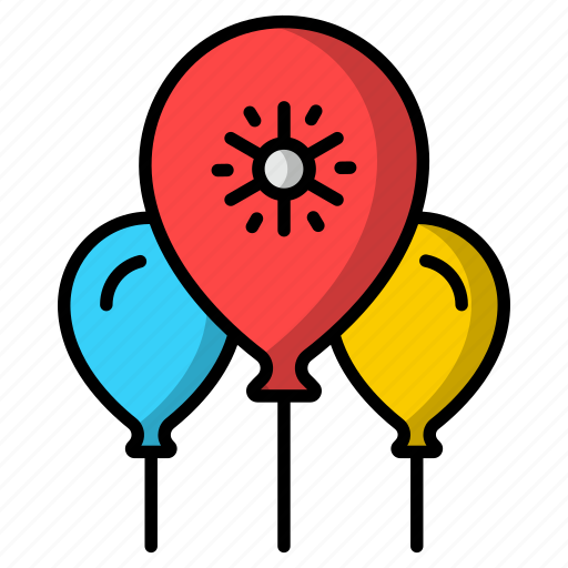 Balloon, birthday and party, balloons, celebration, fun, entertainment, decoration icon - Download on Iconfinder