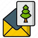 christmas, card, holiday, greeting card, christmas tree, postcard, xmas, communication