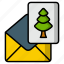 christmas, card, holiday, greeting card, christmas tree, postcard, xmas, communication 