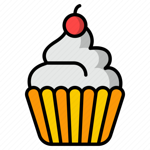 Cupcake, birthday cupcake, dessert, sweet, muffin, bakery, food and restaurant icon - Download on Iconfinder