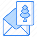 christmas, card, holiday, greeting card, christmas tree, postcard, xmas, communication
