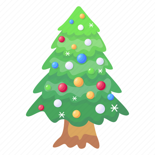 Christmas tree, conifer tree, spruce tree, fir tree, pine tree icon - Download on Iconfinder