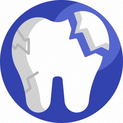 Dental, cracked, decay, destruction, tooth, stomatology, cracked tooth icon - Download on Iconfinder