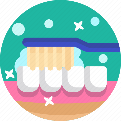 Dental, care, brush, cleaning, teeth icon - Download on Iconfinder
