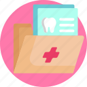 dental, dentist, file, folder, healthcare, medical, teeth