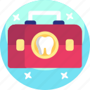 dental, briefcase, dentist, healthcare, medical, suitcase, teeth
