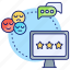 feedback, review, rating, like, star, customer, favorite, message, business 
