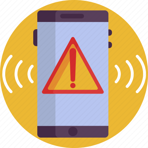 Emergency, alarm, alert, phone, vibrate, danger, exclamation icon - Download on Iconfinder