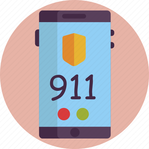 911, cellphone, device, emergency number, mobile, phone icon - Download on Iconfinder