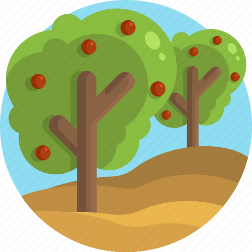 Farming, farm, fruits, agriculture, trees, apple icon - Download on Iconfinder